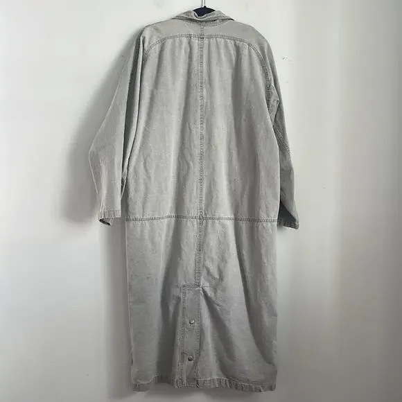 Vintage Rigolletto longline broadcloth oversized snap front duster jacket sz M - Picture 11 of 12